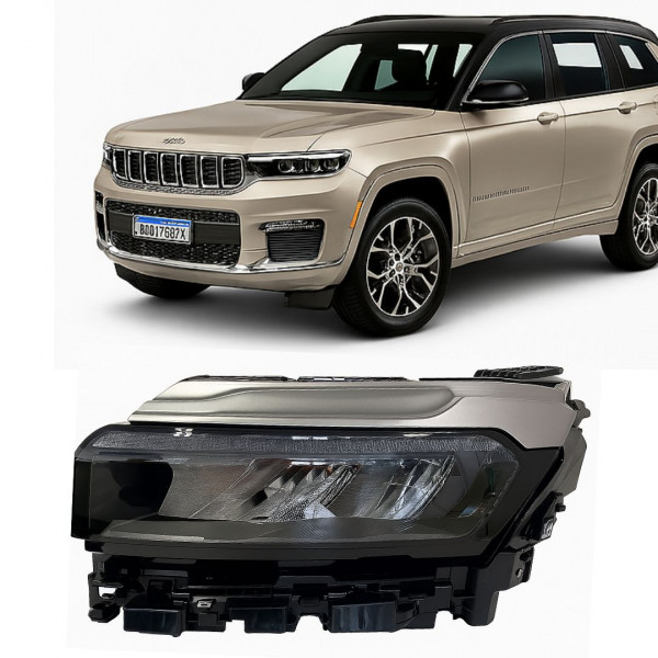 Farol Jeep Commander 2022 a 2024 Esquerdo Led