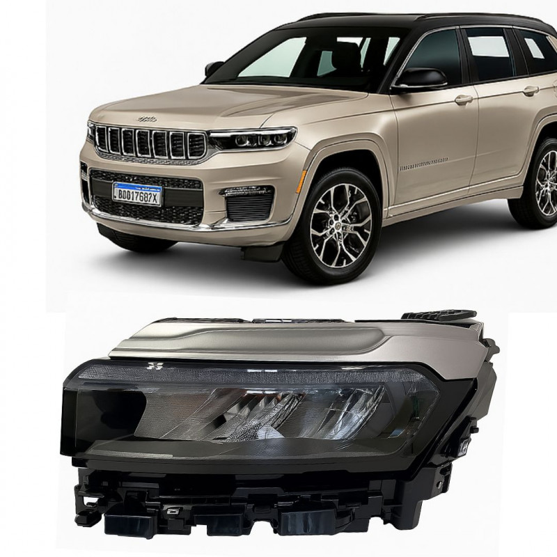 Farol Jeep Commander 2022 a 2024 Esquerdo Led