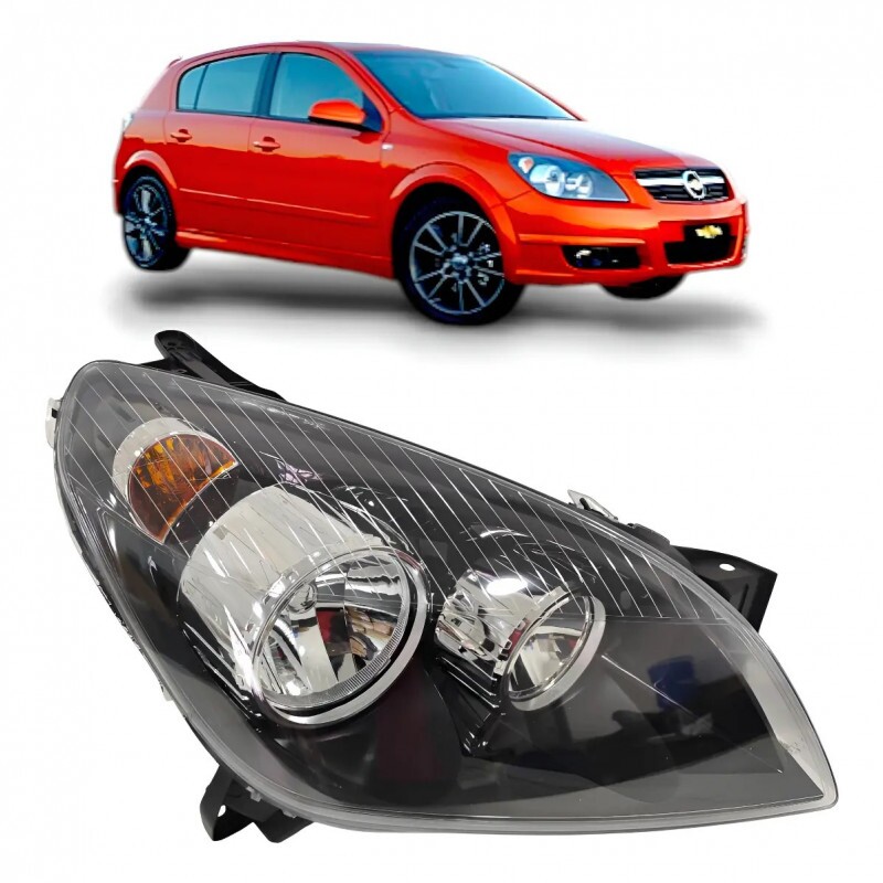 Farol Vectra 2006 a 2009 Direito Mascara Negra Farol Vectra 2006 a 2009 Direito Mascara Negra
