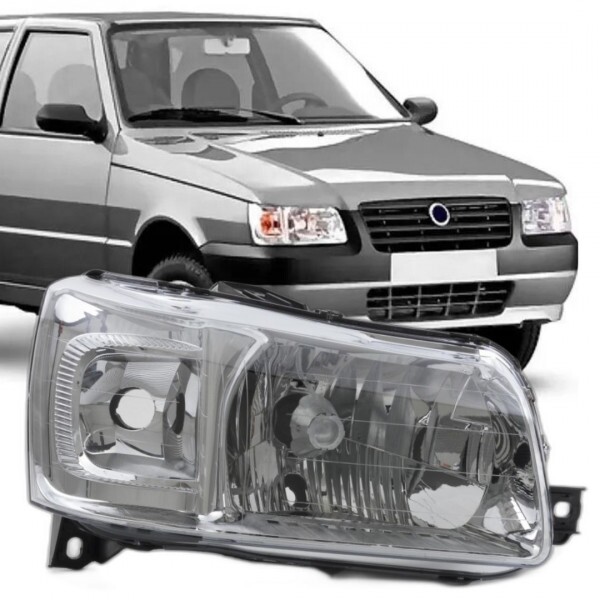 Farol Uno 2004 a 2013 Direito Manual Cromado