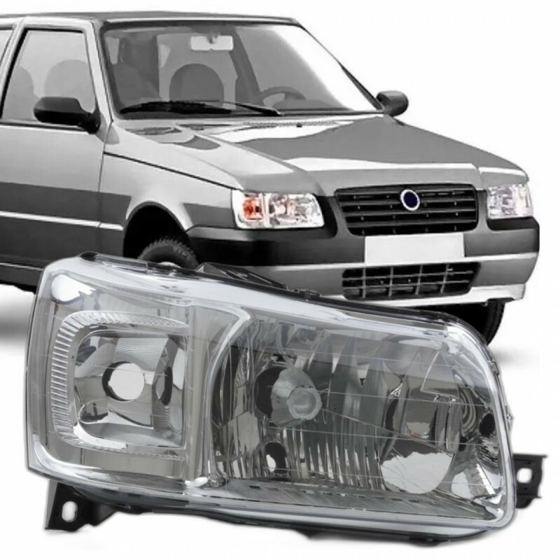 Farol Uno 2004 a 2013 Direito Manual Cromado