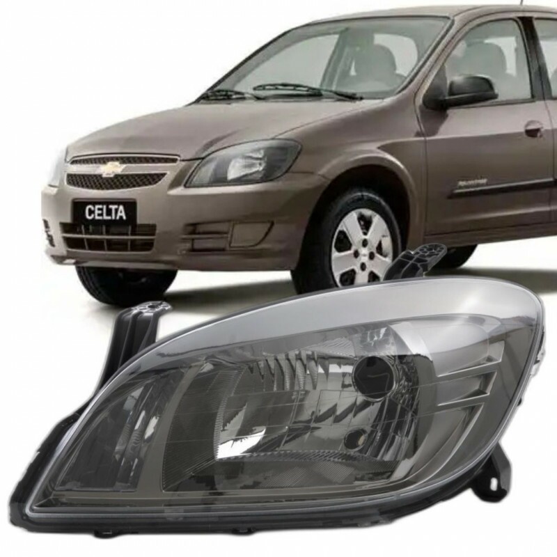 Farol Celta 2012 a 2016 Esquerdo Cromo Onix Manual