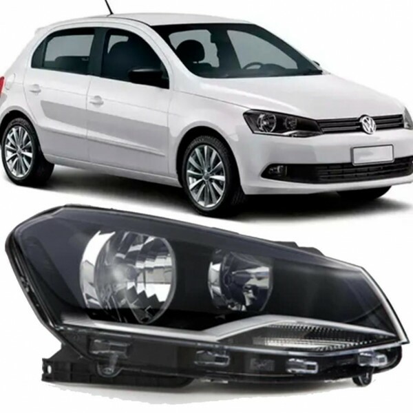 Farol Gol G6 2013 a 2016 Direito Mascara Negra Foco Duplo