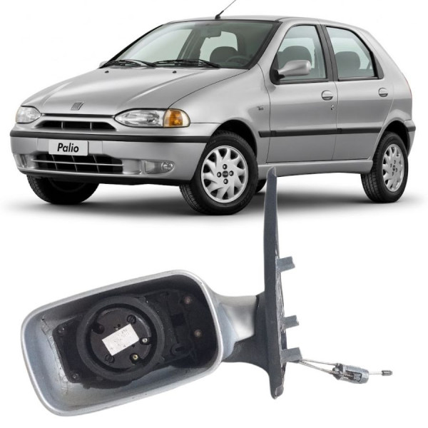 Retrovisor Palio 1996 a 2000 Esquerdo 4P 5P Manual