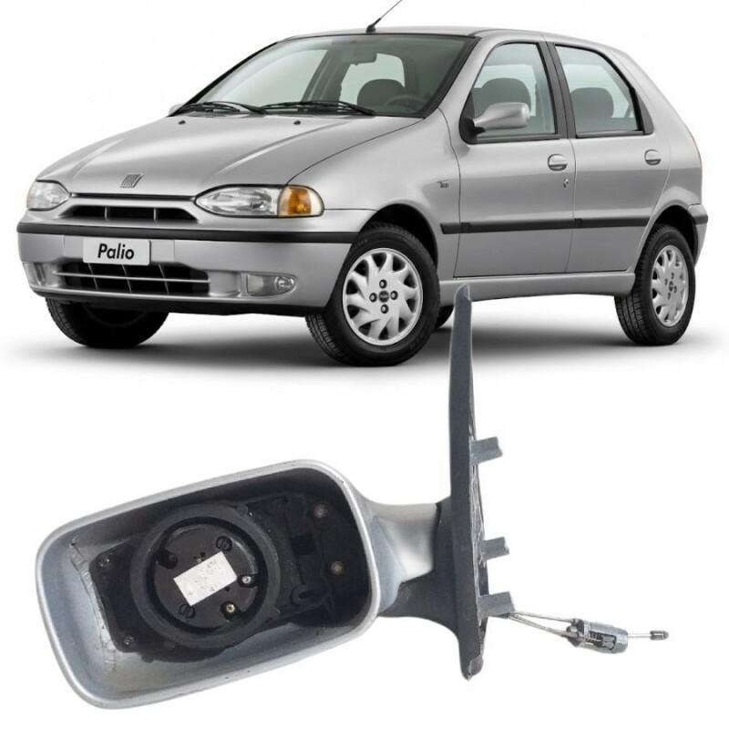 Retrovisor Palio 1996 a 2000 Esquerdo 4P 5P Manual