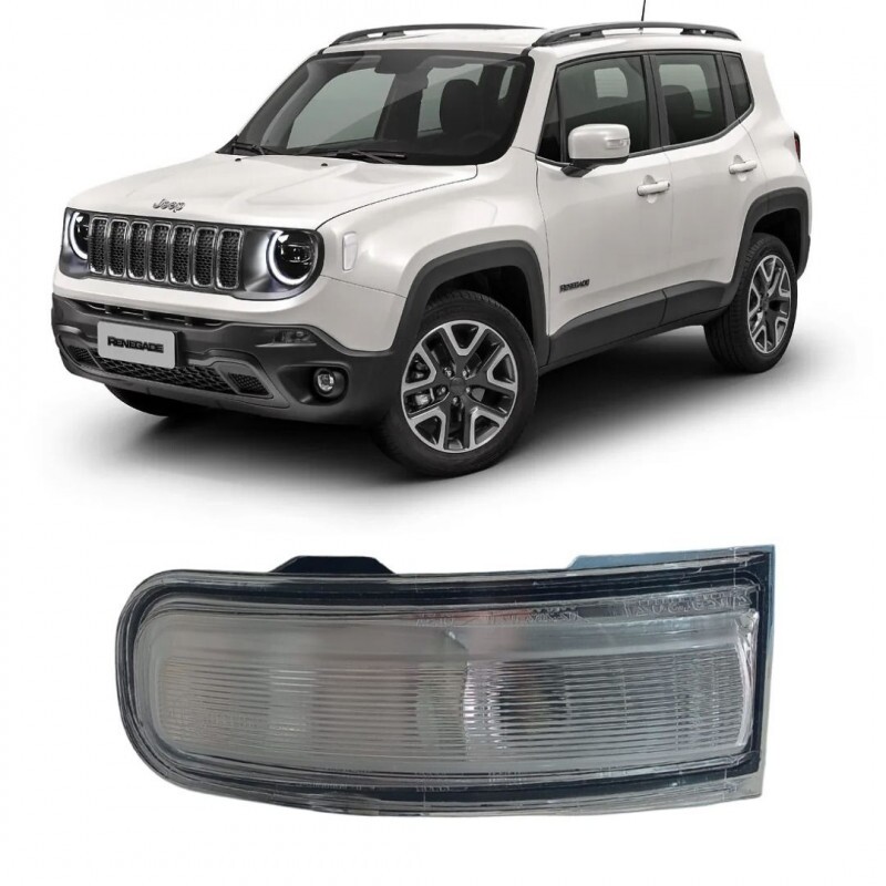 Pisca do Retrovisor Renegade 2015 a 2022  5P Esquerdo Cristal