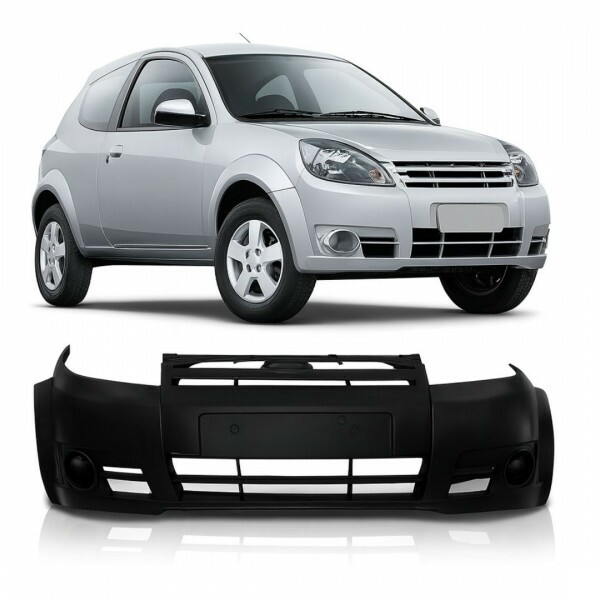 Para-choque Dianteiro Ford Ka 2008 a 2011 Preto Liso R2A