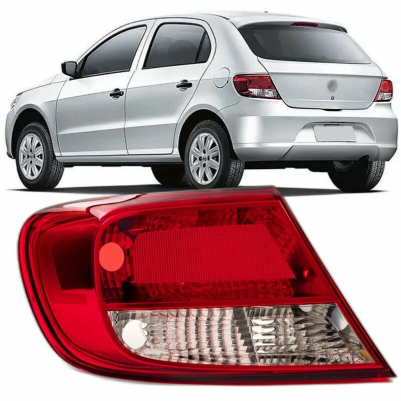 Lanterna Gol G5 2009 a 2013 Traseira Esquerdo Cristal