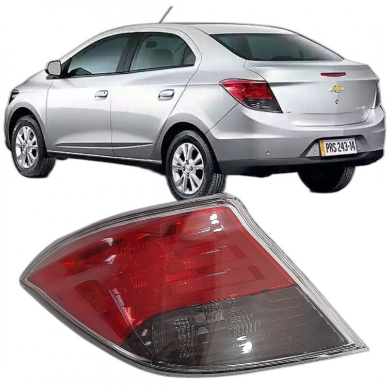 Lanterna Prisma 2013 a 2016 Traseira Esquerdo Fumê Escuro