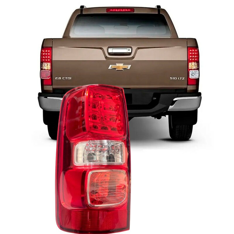 Lanterna S10 LTZ 2012 a 2024 Traseira Esquerdo com neblina e led