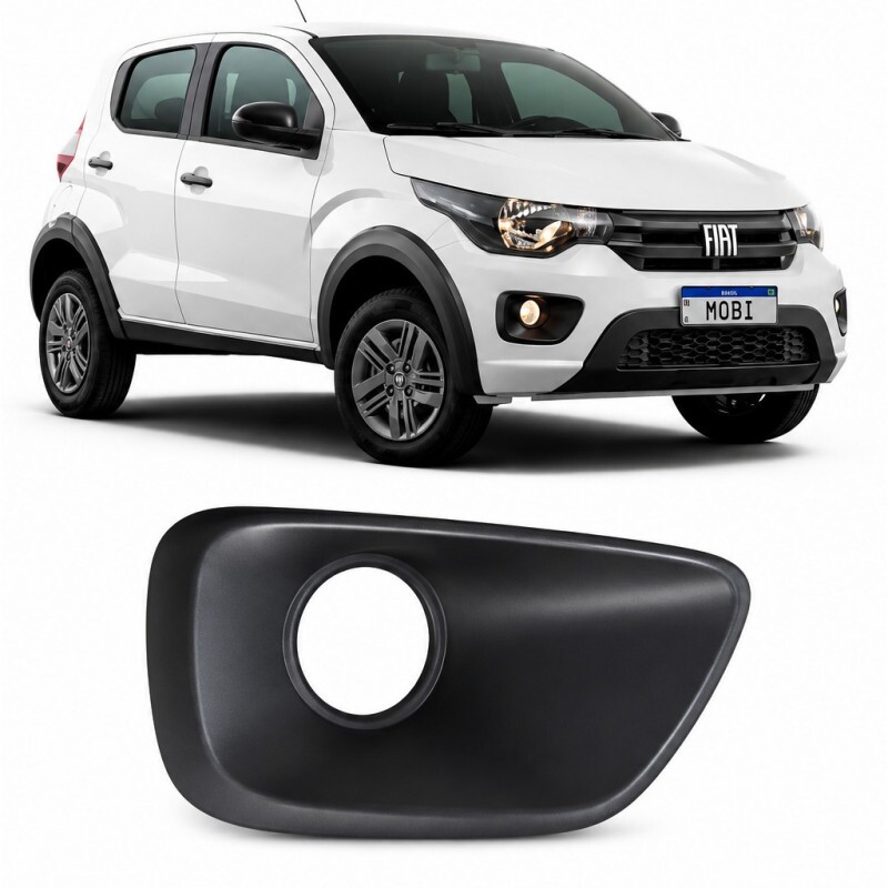 Moldura Farol de Milha Mobi 2017 a 2024 Dianteiro Direito