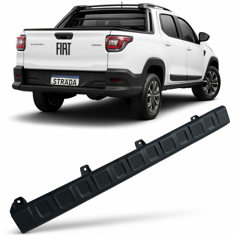 Moldura Para-choque Traseiro Fiat Nova Strada 2020 a 2024  Com Sensor