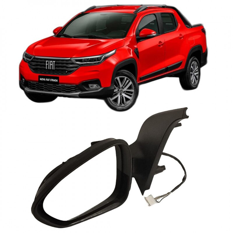 Retrovisor Nova Strada 2020 a 2025 Esquerdo Com Pisca