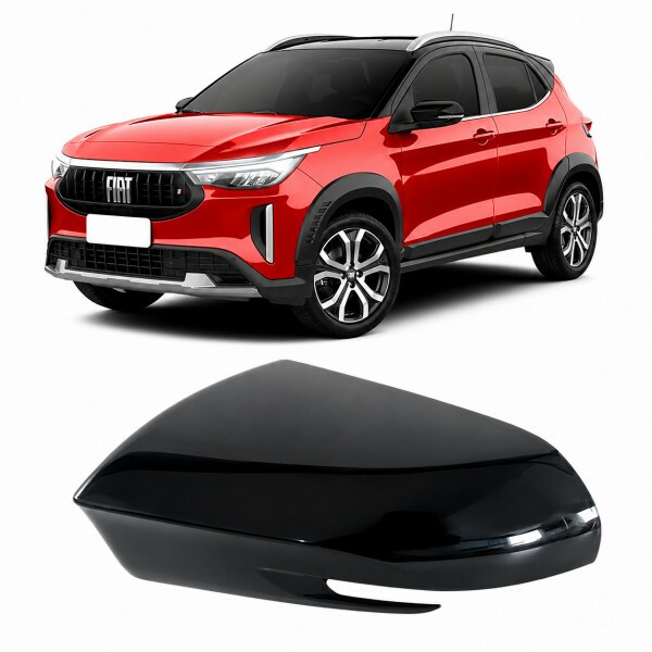Capa Retrovisor Pulse 2021 a 2026 Esquerdo Preto Black Piano Capa Retrovisor Pulse 2021 a 2026 Esquerdo Preto Black Piano