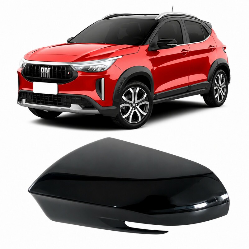 Capa Retrovisor Pulse 2021 a 2026 Esquerdo Preto Black Piano Capa Retrovisor Pulse 2021 a 2026 Esquerdo Preto Black Piano