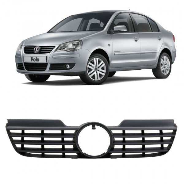 Grade Radiador Polo 2011 a 2015 Preto Friso Cromado Grade Radiador Polo 2011 a 2015 Preto Friso Cromado
