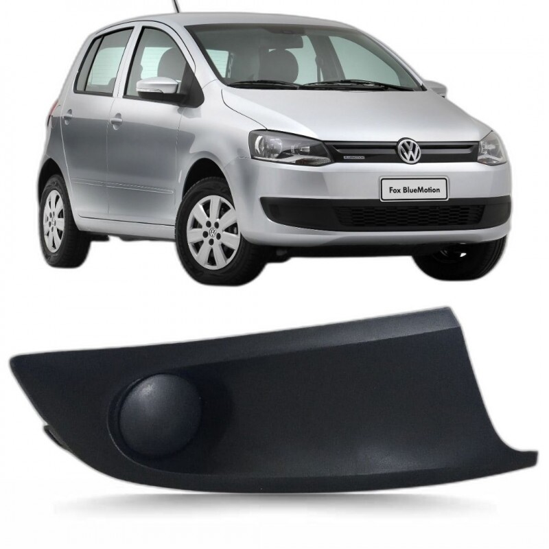 Moldura Farol Milha Fox 2010 a 2014 Direito Preto