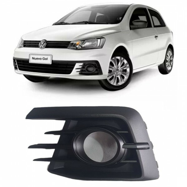 Moldura Farol Milha Gol G7 2017 a 2018 Esquerdo Preto