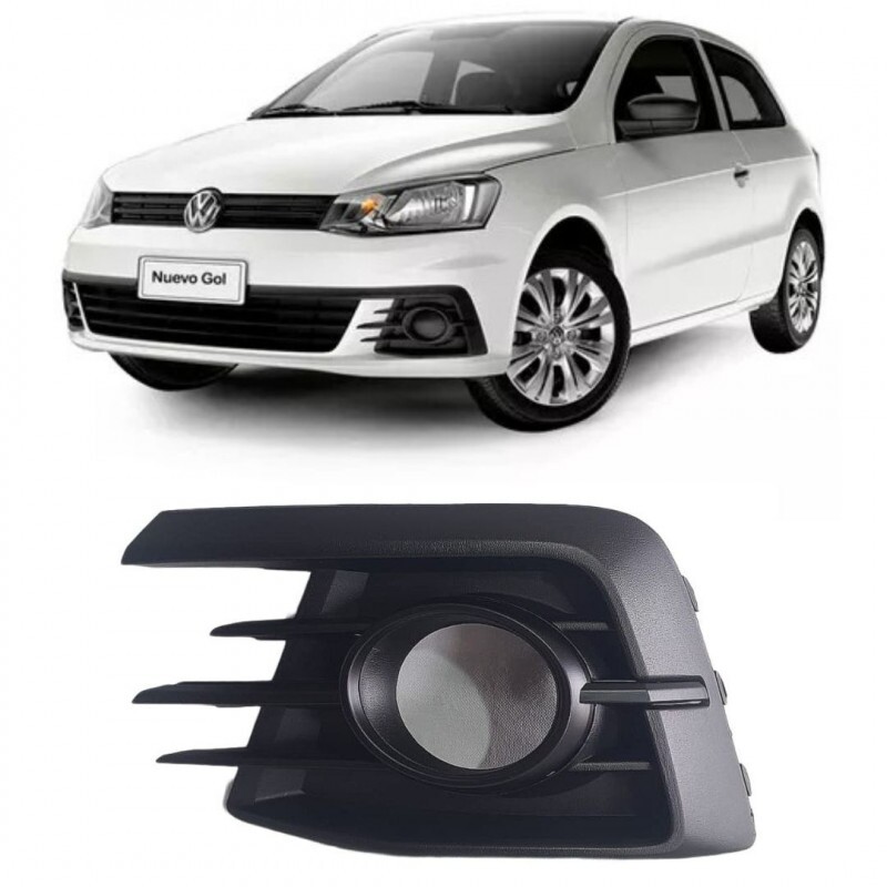 Moldura Farol Milha Gol G7 2017 a 2018 Esquerdo Preto