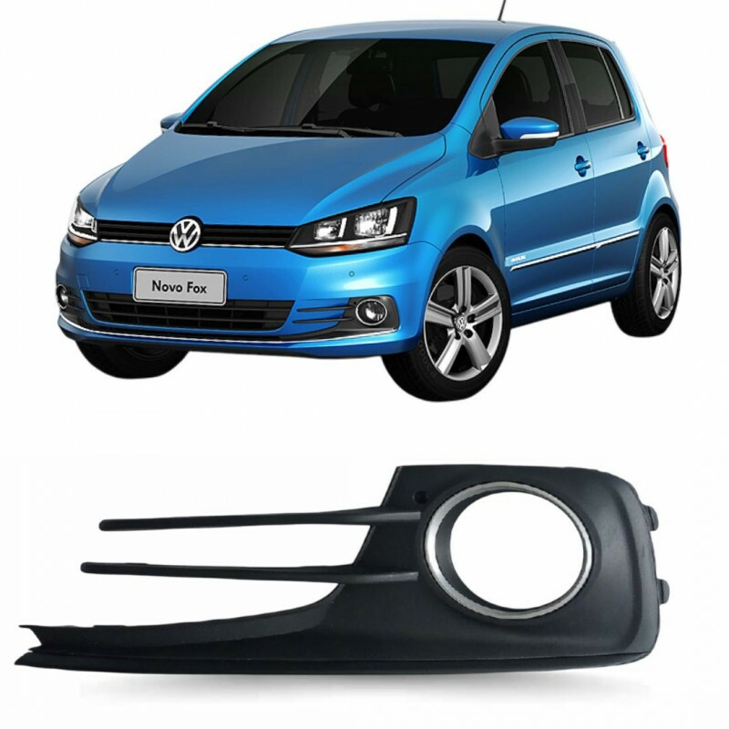 Moldura Farol Milha Fox 2015 a 2022 Esquerdo Preto