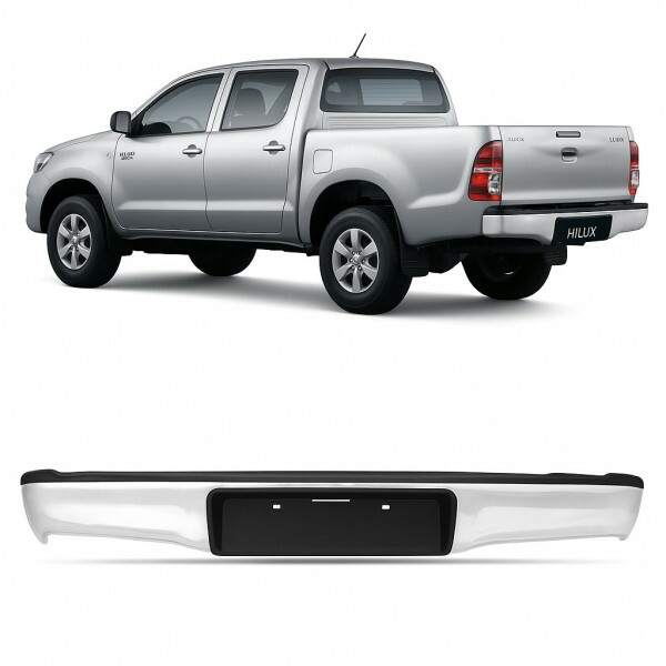 Para Choque Traseiro Hilux 2006 a 2015 Cromado
