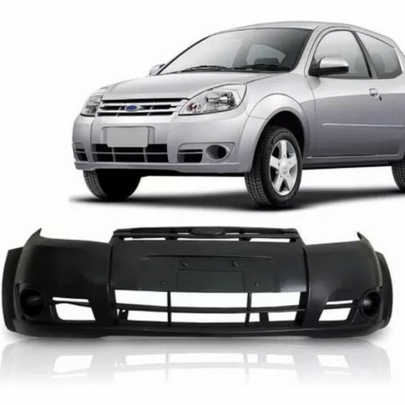 Para Choque Ka 2008 a 2011 Dianteiro Preto Liso Sem Furo