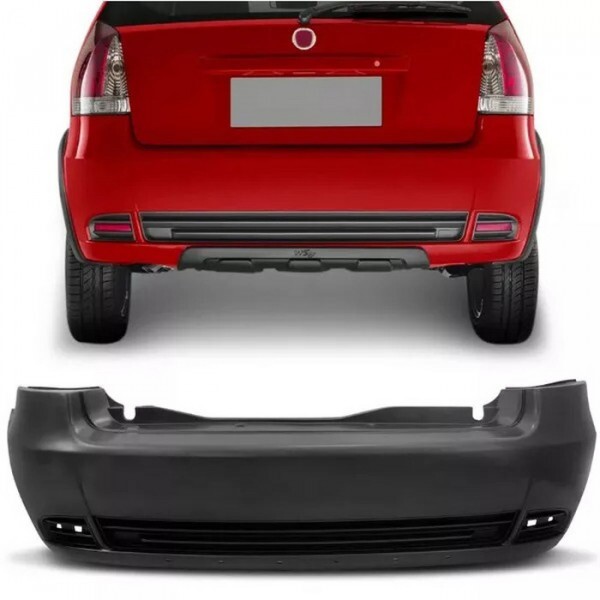 Para Choque Palio 2004 a 2007 Traseiro Preto Liso