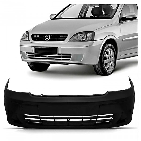 Para Choque Corsa 2004 a 2007 Dianteiro Preto Liso S/M