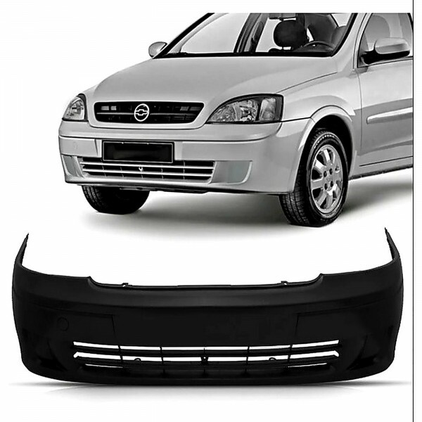 Para Choque Corsa 2004 a 2007 Dianteiro Preto Liso S/M