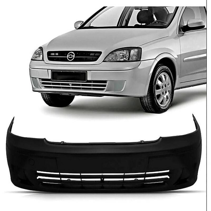 Para Choque Corsa 2004 a 2007 Dianteiro Preto Liso S/M