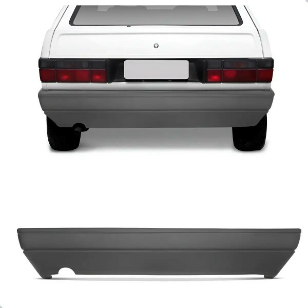 Para Choque Gol Gi 1987 a 1996 Traseiro Cinza Claro Texturizado