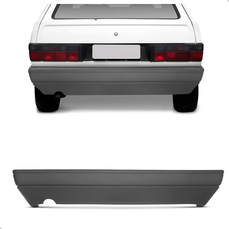 Para Choque Gol Gi 1987 a 1996 Traseiro Cinza Claro Texturizado