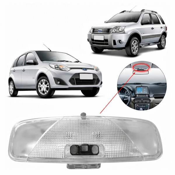 Lanterna Interna Teto Fiesta 2002 a 2007 Ecosport 2005 a 2007 Courier 2001 a 2009 Lanterna Interna Teto Fiesta 2002 a 2007 Ecosport 2005 a 2007 Courier 2001 a 2009