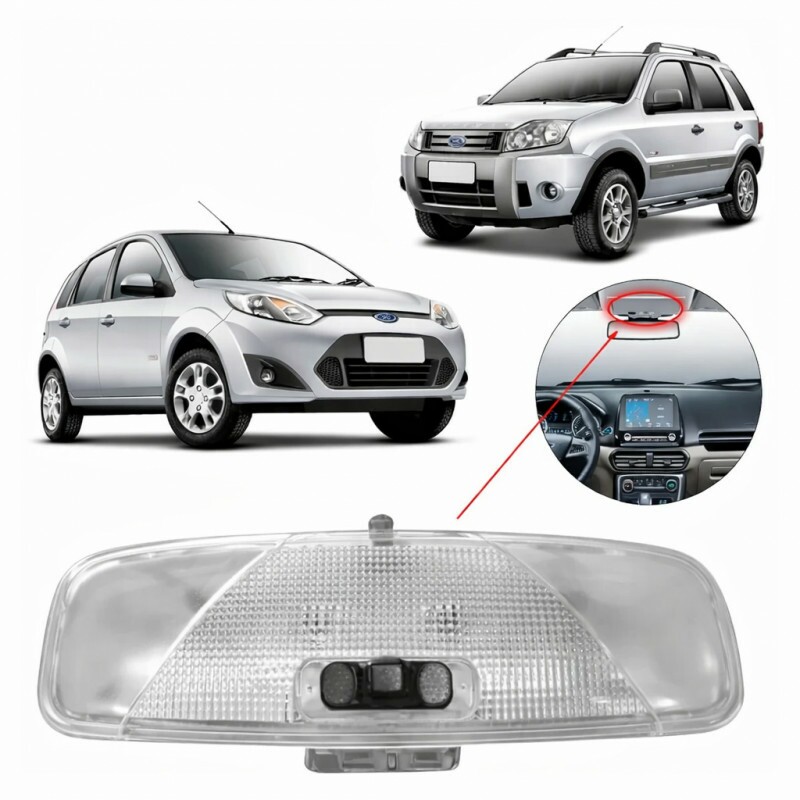 Lanterna Interna Teto Fiesta 2002 a 2007 Ecosport 2005 a 2007 Courier 2001 a 2009 Lanterna Interna Teto Fiesta 2002 a 2007 Ecosport 2005 a 2007 Courier 2001 a 2009