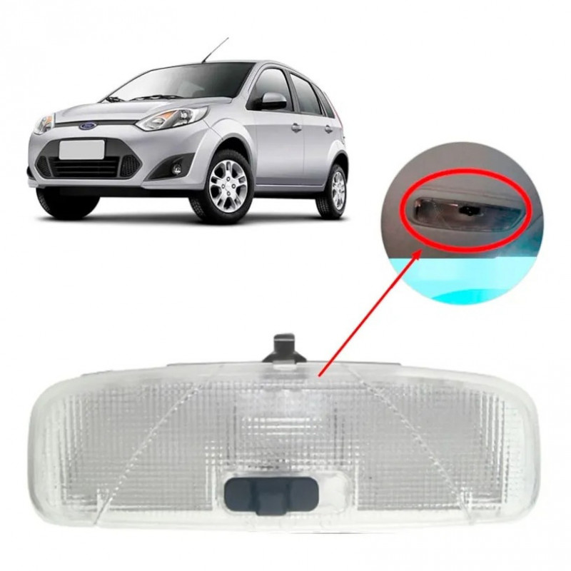 Lanterna Interna Teto Fiesta 2007 a 2013 Courier 2010 a 2013 Lente Fresada