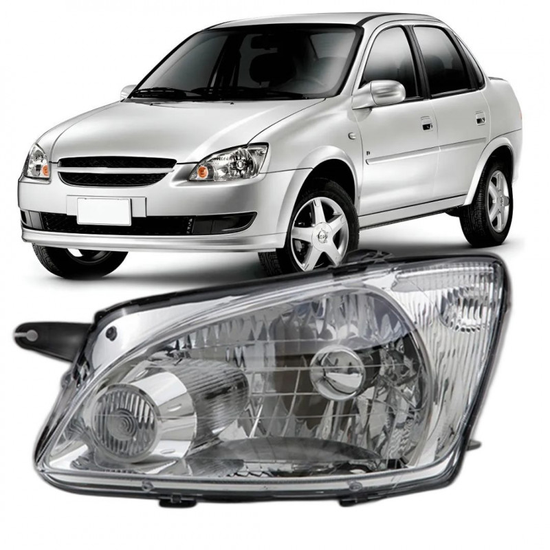 Farol Corsa Classic 2011 a 2016 Esquerdo