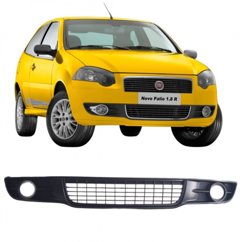 Grade Central Para-choque Palio 2010 a 2012 Preto