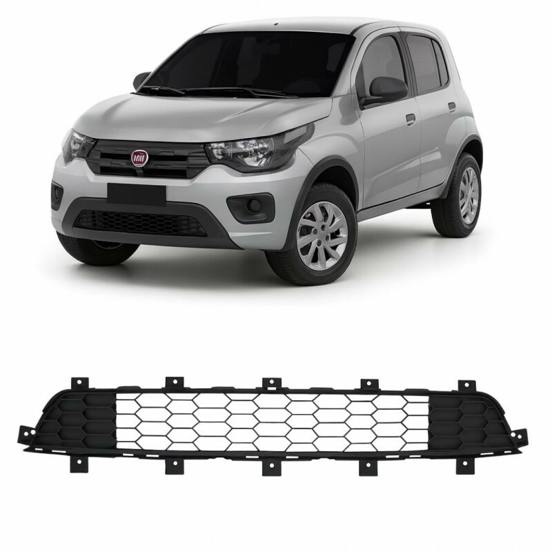 Grade Central Parachoque Mobi 2017 a 2020 Preto