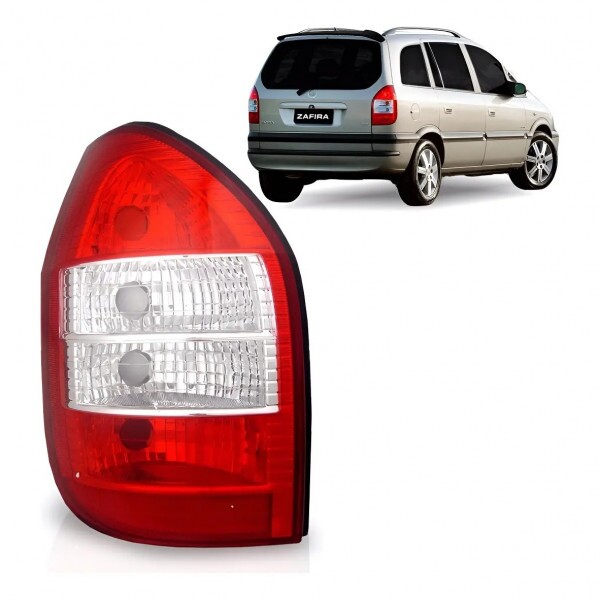 Lanterna Zafira 1999 a 2008 Traseiro Esquerdo Bicolor Lanterna Zafira 1999 a 2008 Traseiro Esquerdo Bicolor