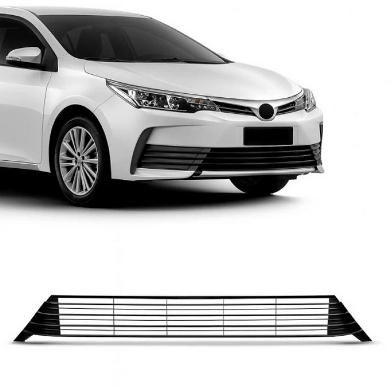 Grade Central Parachoque Corolla 2018 a 2019 Preta Retrovex Fipparts Grade Central Parachoque Corolla 2018 a 2019 Preta Retrovex Fipparts