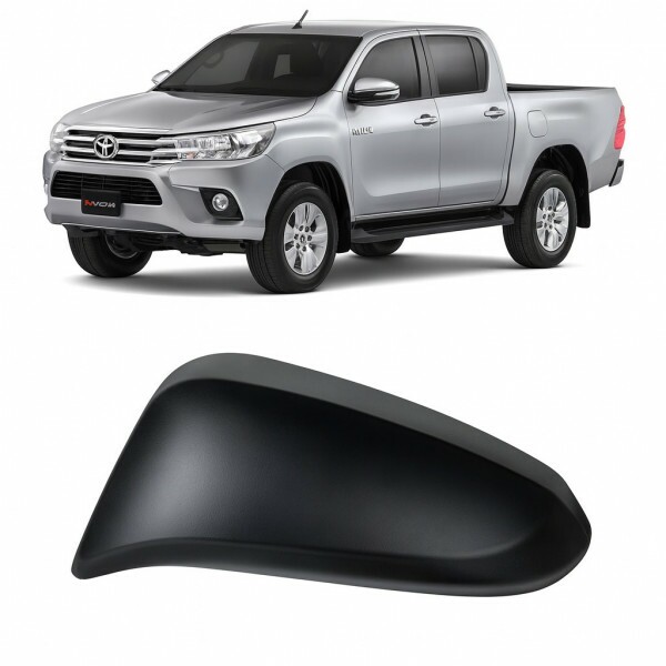 Capa Retrovisor Hilux 2016 Esquerdo Preto Liso