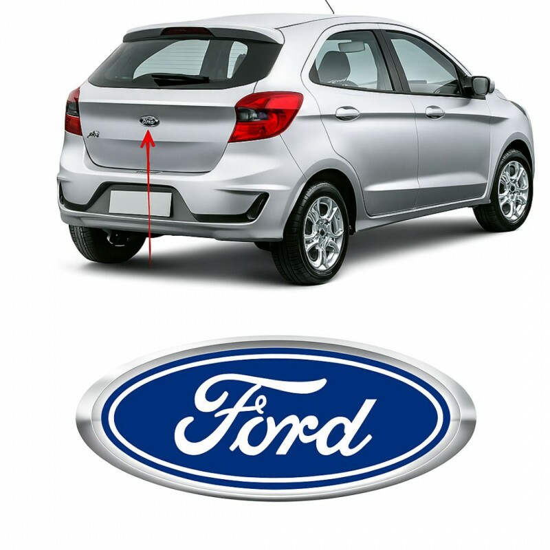 Emblema Mala Logo Ford Ka 2008 a 2013 Fiesta Amazon 2002 a 2013 New Fiesta 2014 a 2020