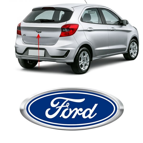 Emblema Mala Logo Ford Ka 2008 a 2013 Fiesta Amazon 2002 a 2013 New Fiesta 2014 a 2020