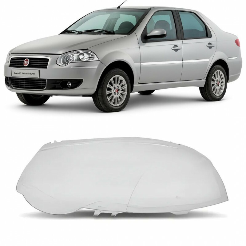 Lente do Farol Palio 2009 a 2020 Siena 2009 a 2019 Esquerdo (Gota)