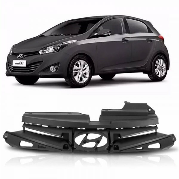 Grade Radiador HB20 2013 a 2015 Interno Preto