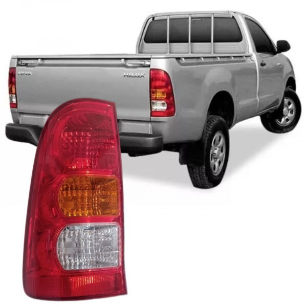 Lanterna Hilux 2006 a 2011 Traseira Esquerdo Tricolor