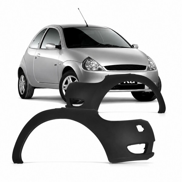Para Choque Ka 2002 a 2007 Dianteiro Lateral Direito Preto Liso