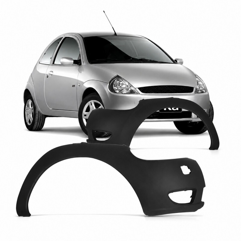 Para Choque Ka 2002 a 2007 Dianteiro Lateral Direito Preto Liso