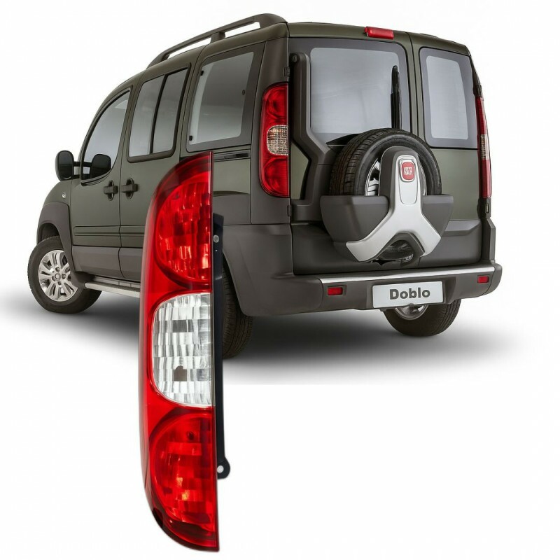 Lanterna Traseira Doblo Fiorino 2010 a 2012 Esquerda C/Furos
