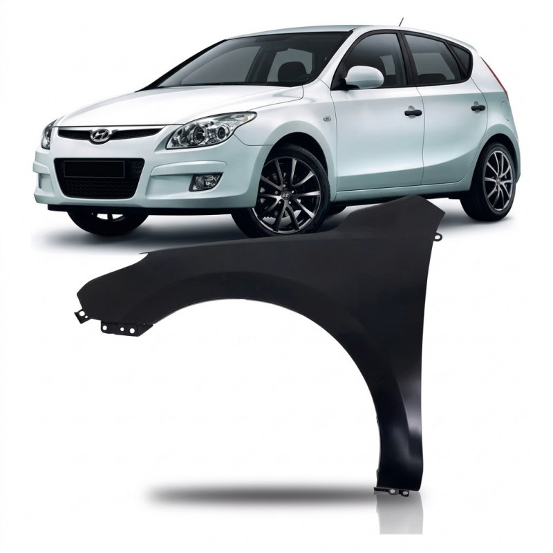 Para Lama I30 2009 a 2012 Esquerdo Preto